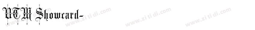 UTM Showcard字体转换